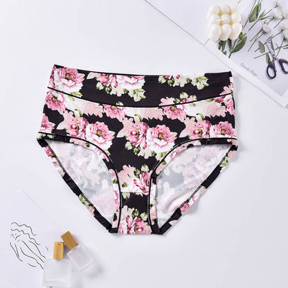 Culottes à fleurs douces (paquets de 4) - Noir - 4XL - image 9
