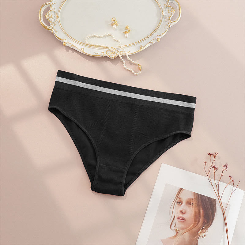 Culotte respirante sans coutures (paquet de 4) - Noir - 4XL - image 1