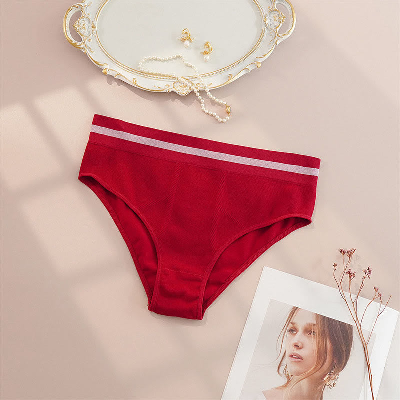 Culotte respirante sans coutures (paquet de 4) - Rouge - 4XL - image 2