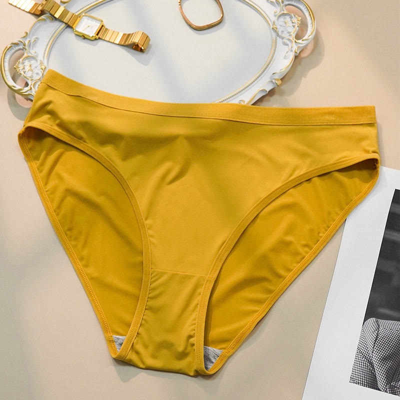 Culottes à taille élastiquée (paquet de 5) - Jaune - 4XL - image 6