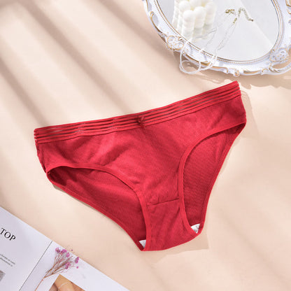 Culottes à nœud (paquets de 5) - Rouge - 4XL - image 6