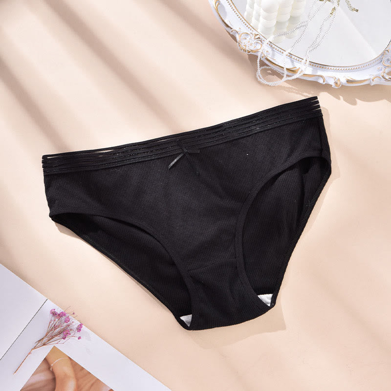 Culottes à nœud (paquets de 5) - Noir - 4XL - image 4