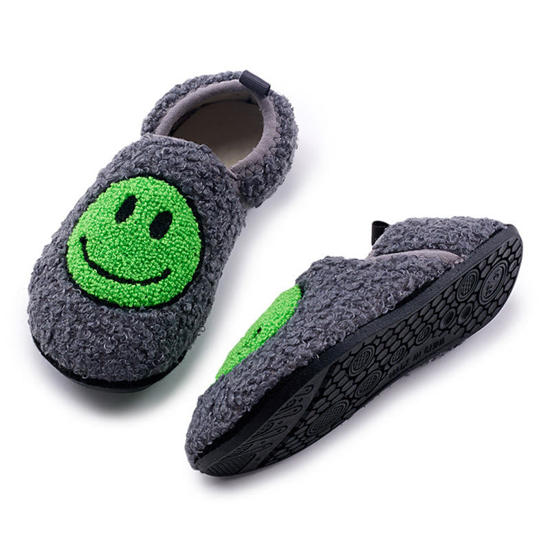 Chaussons mignons grande taille avec visage souriant - image 5