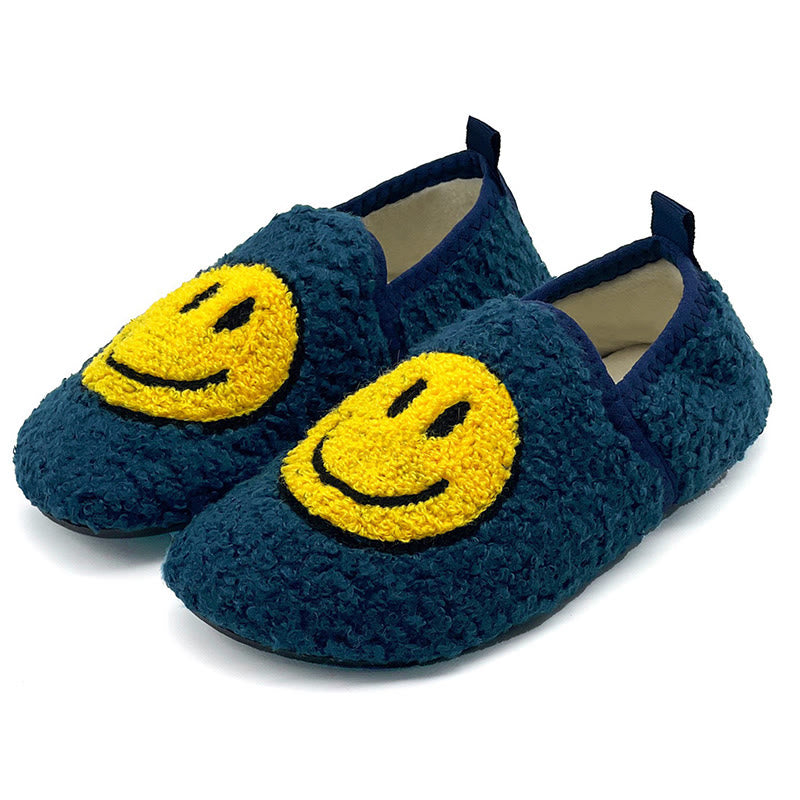 Chaussons roses grande taille à motif smiley - Bleu marine - EU50-51 (US15-16) - image 9