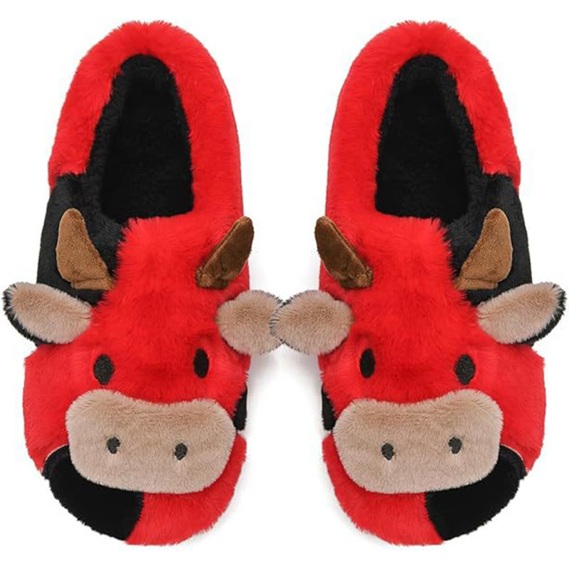 Chaussons vache laitière grande taille - Rouge - EU50-51 (US15-16) - image 8