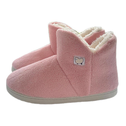 Chaussons épais montants grande taille - Rose - EU44-45 (US13-14) - image 4