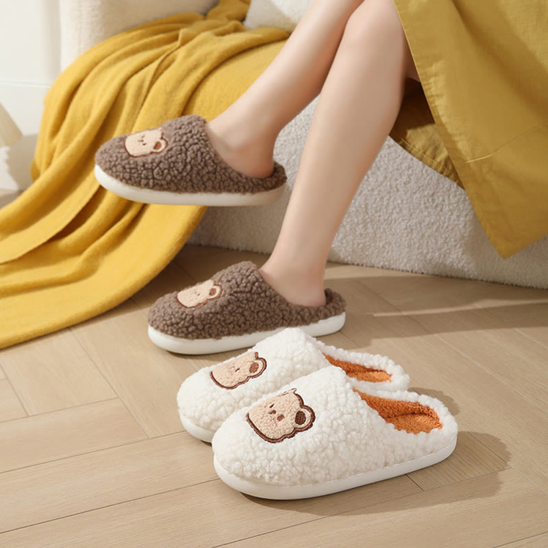 Chaussons ours de dessin animé grande taille - image 1