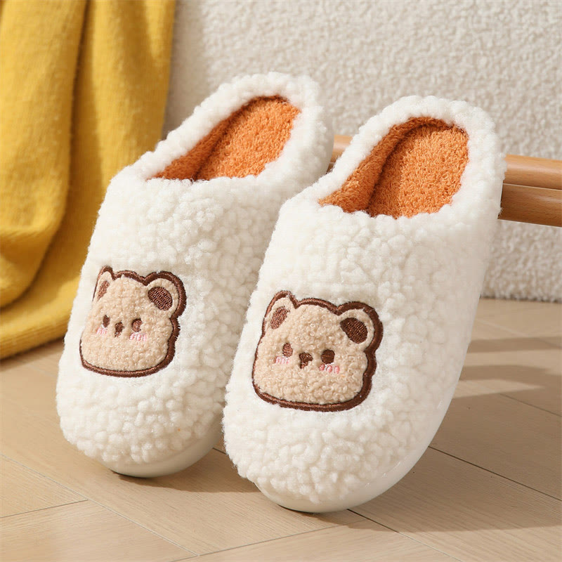 Chaussons ours de dessin animé grande taille - Blanc - EU43-44 (US9-10) - image 9