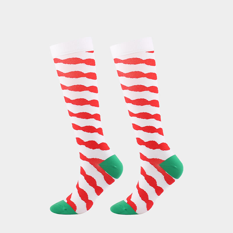 Chaussettes de compression pour chiens et chats de Noël (4 paires) - image 3