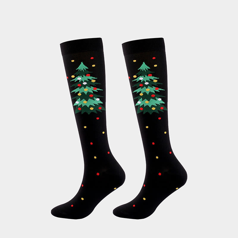 Chaussettes de compression pour chiens et chats de Noël (4 paires) - image 4