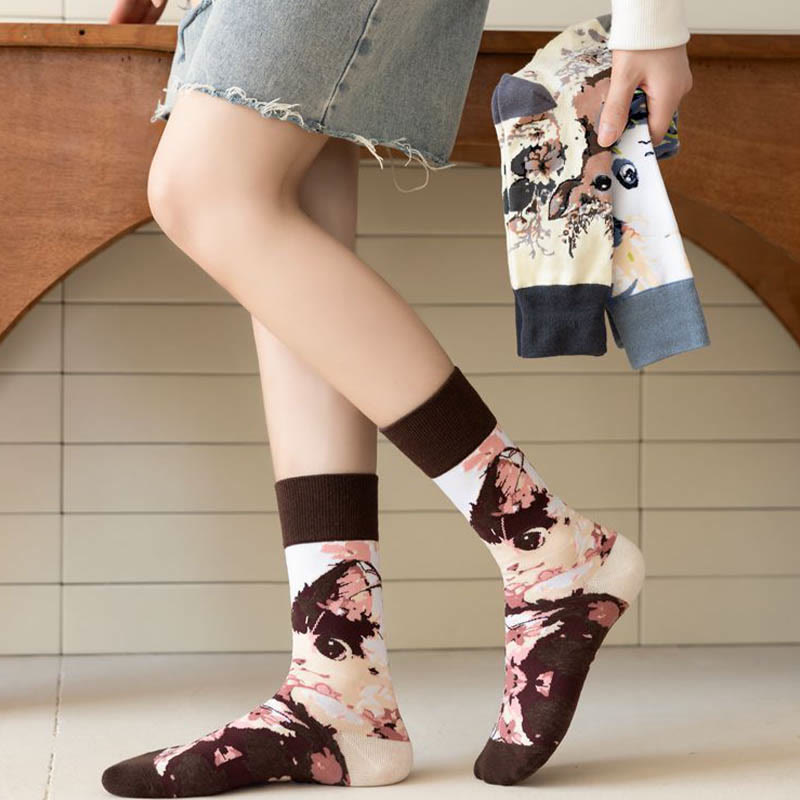 Chaussettes courtes à motifs d'animaux de dessin animé (6 paires) - image 2