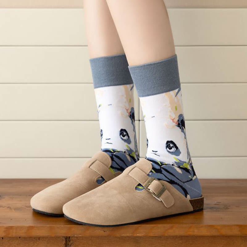 Chaussettes courtes à motifs d'animaux de dessin animé (6 paires) - image 5