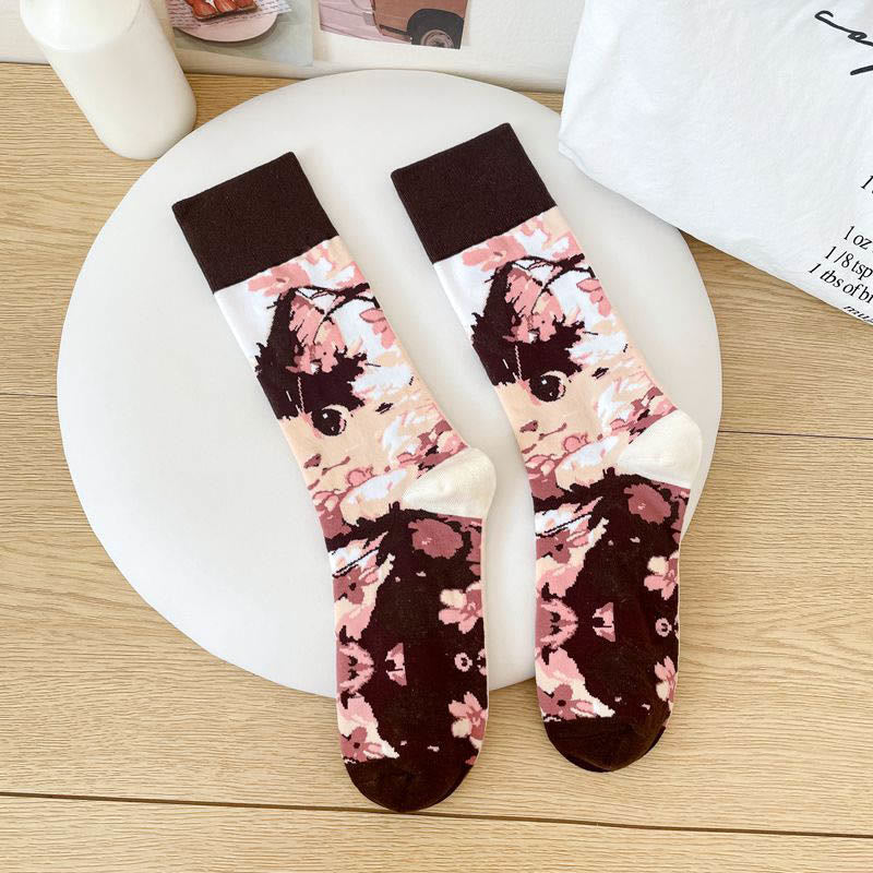 Chaussettes courtes à motifs d'animaux de dessin animé (6 paires) - image 7