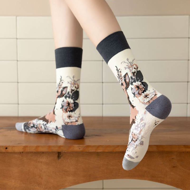 Chaussettes courtes à motifs d'animaux de dessin animé (6 paires) - image 4