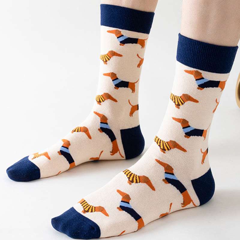 Chaussettes Panda Dog Cat Quarter (5 paires) - image 3