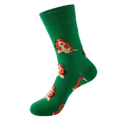 Chaussettes Panda Dog Cat Quarter (5 paires) - Vert - EU36-40 (US3-7) - image 8