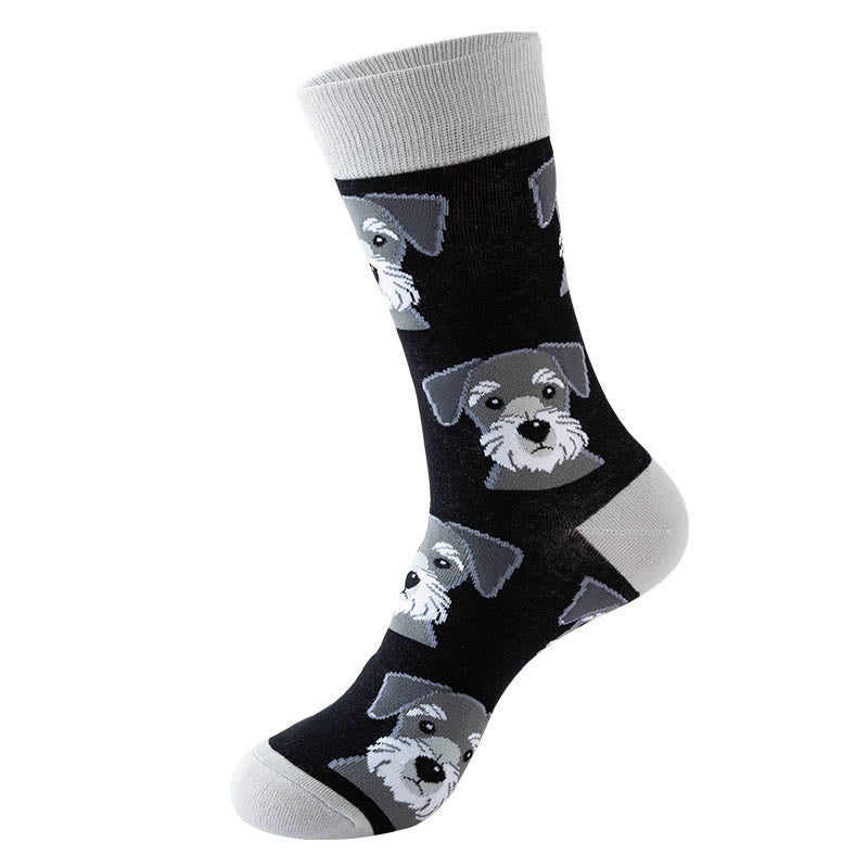 Chaussettes Panda Dog Cat Quarter (5 paires) - Gris - EU36-40 (US3-7) - image 7