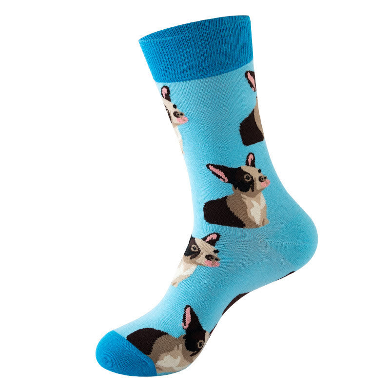Chaussettes Panda Dog Cat Quarter (5 paires) - Bleu - EU36-40 (US3-7) - image 10