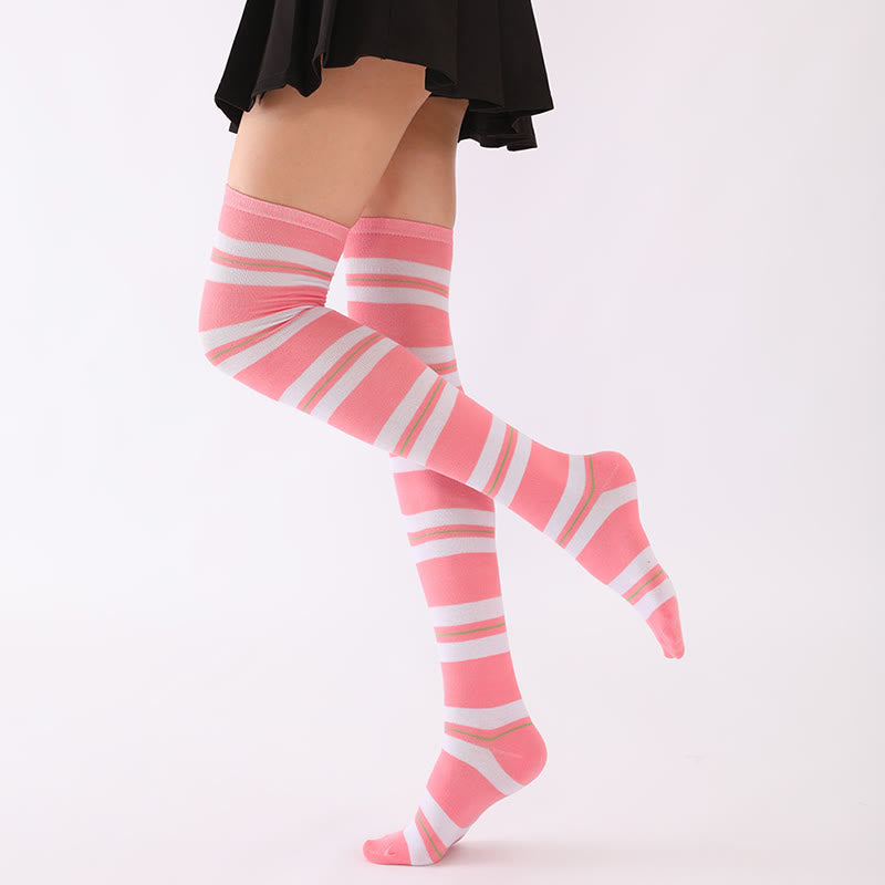 Chaussettes hautes à rayures larges (6 paires) - image 5