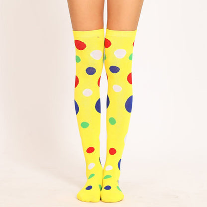 Chaussettes hautes à pois colorés (5 paires)