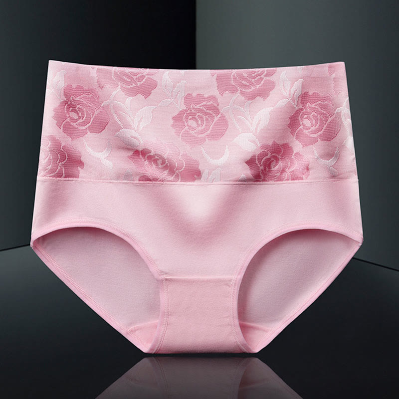 Culotte imprimée exquise (paquet de 4) - Rose - 5XL - image 7