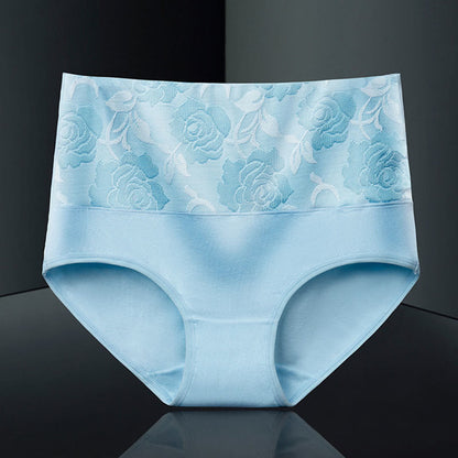 Culotte imprimée exquise (paquet de 4) - Bleu - 5XL - image 8
