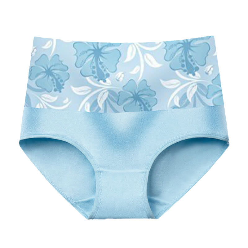 Culottes à fleurs de couleur unie (paquets de 3) - Bleu - 5XL - image 7