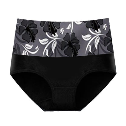 Culottes à fleurs de couleur unie (paquets de 3) - Noir - 5XL - image 6