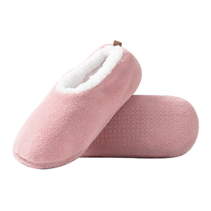 Chaussettes antidérapantes de couleur unie grande taille (3 paires) - Rose - EU38-40 (US5-7) - image 4