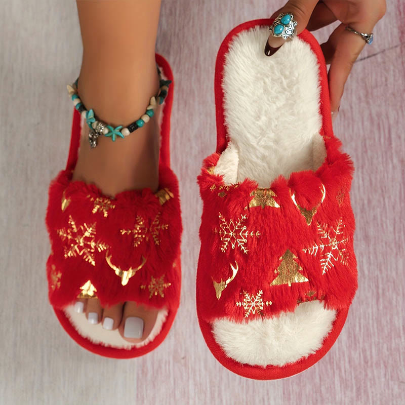 Chaussons ouverts grande taille - Rouge - EU44-45 (U10-11) - image 1