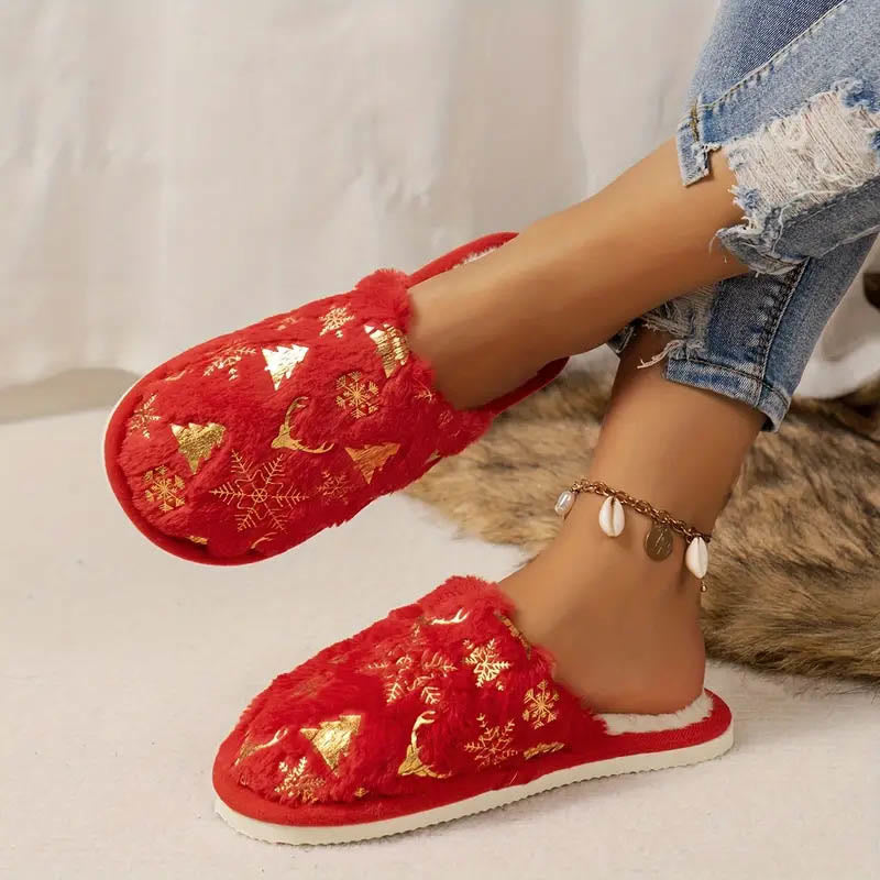 Chaussons sapin de Noël grande taille - image 2