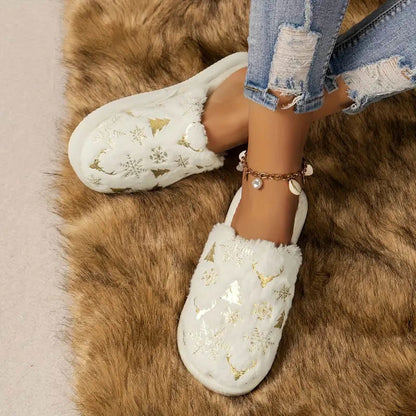 Chaussons sapin de Noël grande taille - Beige - EU44-45 (U10-11) - image 7