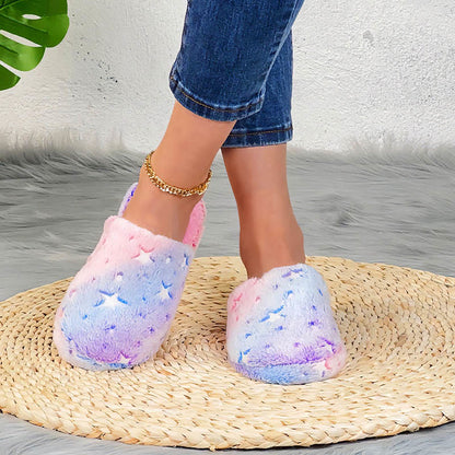 Chaussons tie-dye étoiles grande taille - Violet clair - EU40-41 (U7-7,5) - image 3