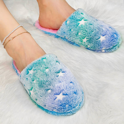 Chaussons tie-dye étoiles grande taille - Bleu - EU40-41 (U7-7,5) - image 2