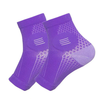 Chevillères anti-transpiration à bout ouvert (2 paires) - Violet - L/XL - image 7