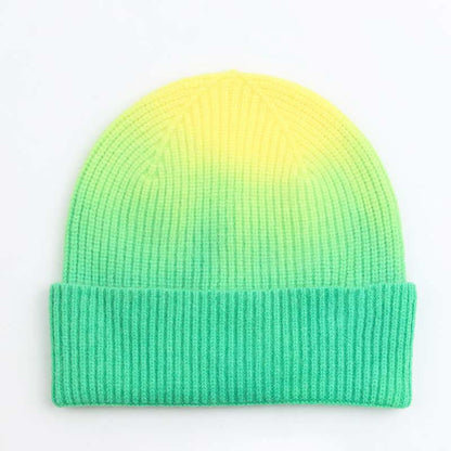 Ensemble 2 en 1 de gants et bonnets de couleur dégradée - Vert - Taille unique - image 5