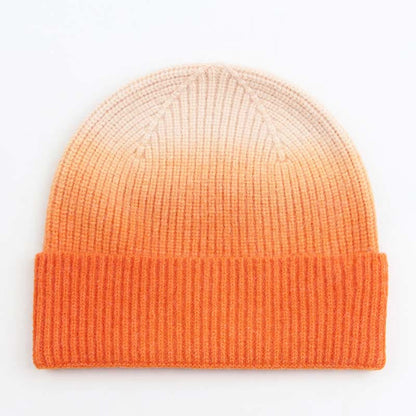 Ensemble 2 en 1 de gants et bonnets de couleur dégradée - Orange - Taille unique - image 8