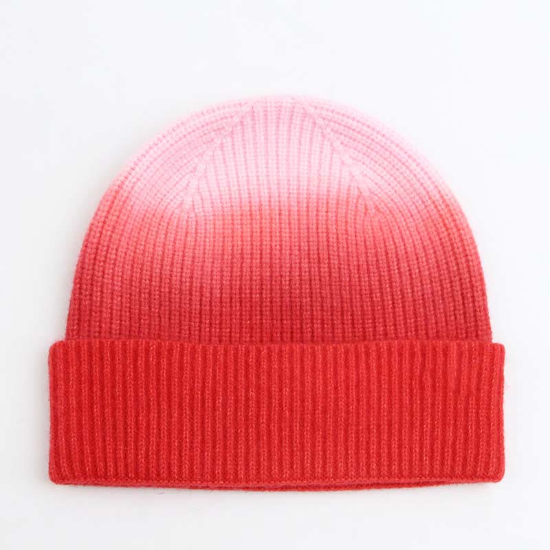Ensemble 2 en 1 de gants et bonnets de couleur dégradée - Rouge - Taille unique - image 9
