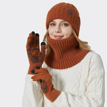 Ensemble 3 en 1 de gants chauds et tendance, bonnet et écharpe