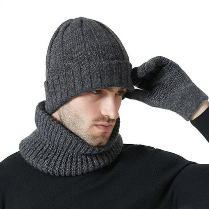 Ensemble 3 en 1 de gants chauds et tendance, bonnet et écharpe