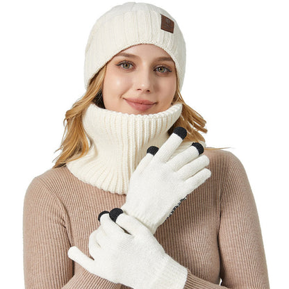 Ensemble 3 en 1 de gants chauds et tendance, bonnet et écharpe