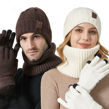 Ensemble 3 en 1 de gants chauds et tendance, bonnet et écharpe