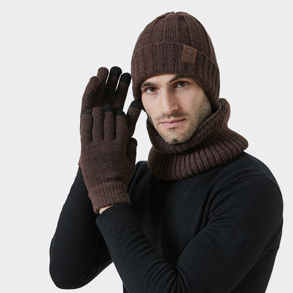 Ensemble 3 en 1 de gants chauds et tendance, bonnet et écharpe