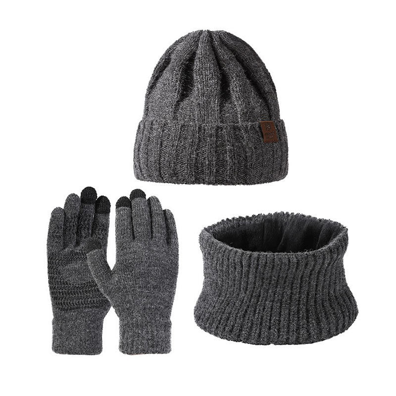 Ensemble 3 en 1 de gants chauds et tendance, bonnet et écharpe