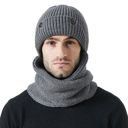 Ensemble bonnet et écharpe de protection auditive 2 en 1 - Gris - Taille unique - image 5