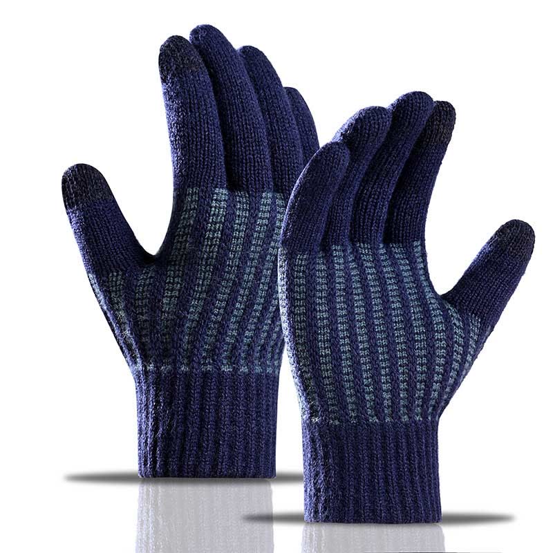 Gants épais et chauds - Bleu marine - Taille unique - image 4