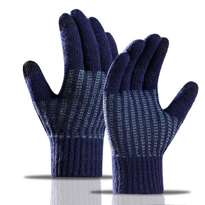 Gants épais et chauds - Bleu marine - Taille unique - image 4
