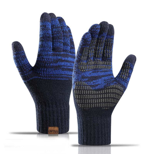 Gants d'hiver de couleurs assorties - Bleu marine - Taille unique - image 0