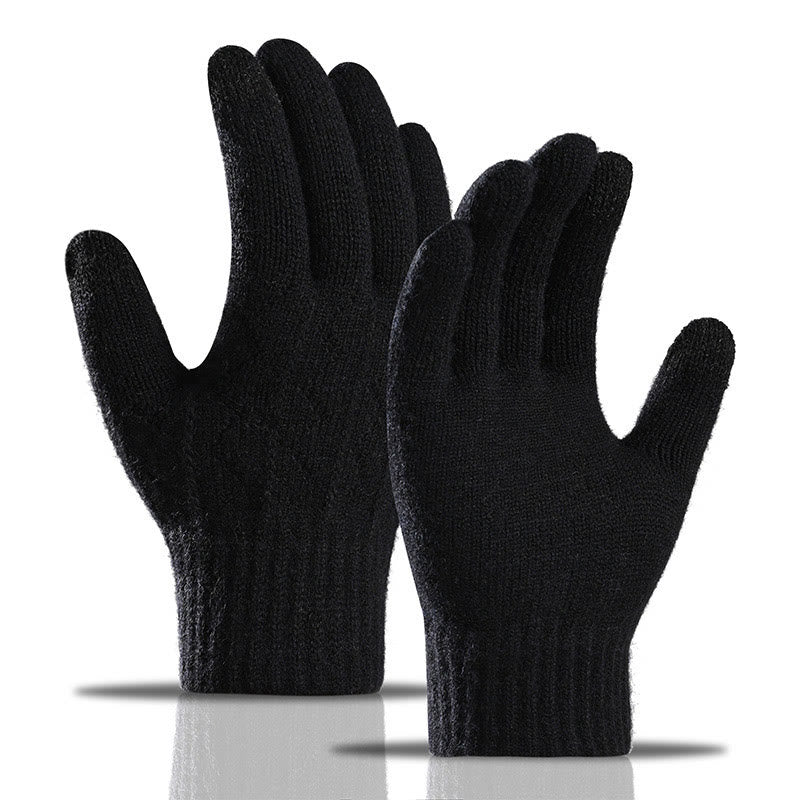 Gants d'hiver chauds en jacquard - image 3