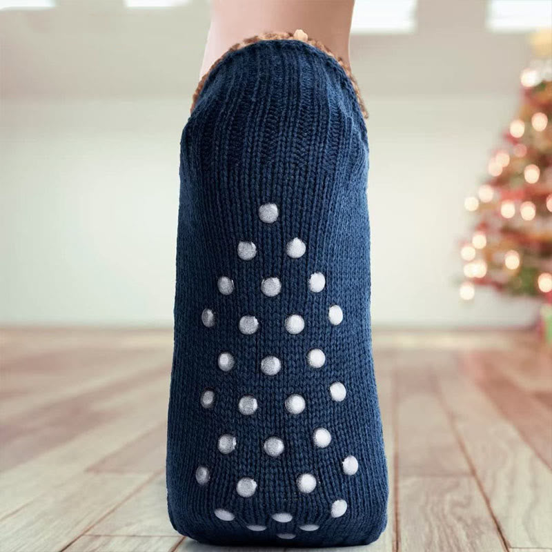 Chaussons-chaussettes tricotés épais grande taille - image 8